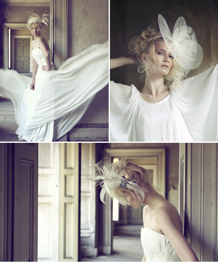 Stunning bespoke bridal headpieces by Jane Taylor Millinery