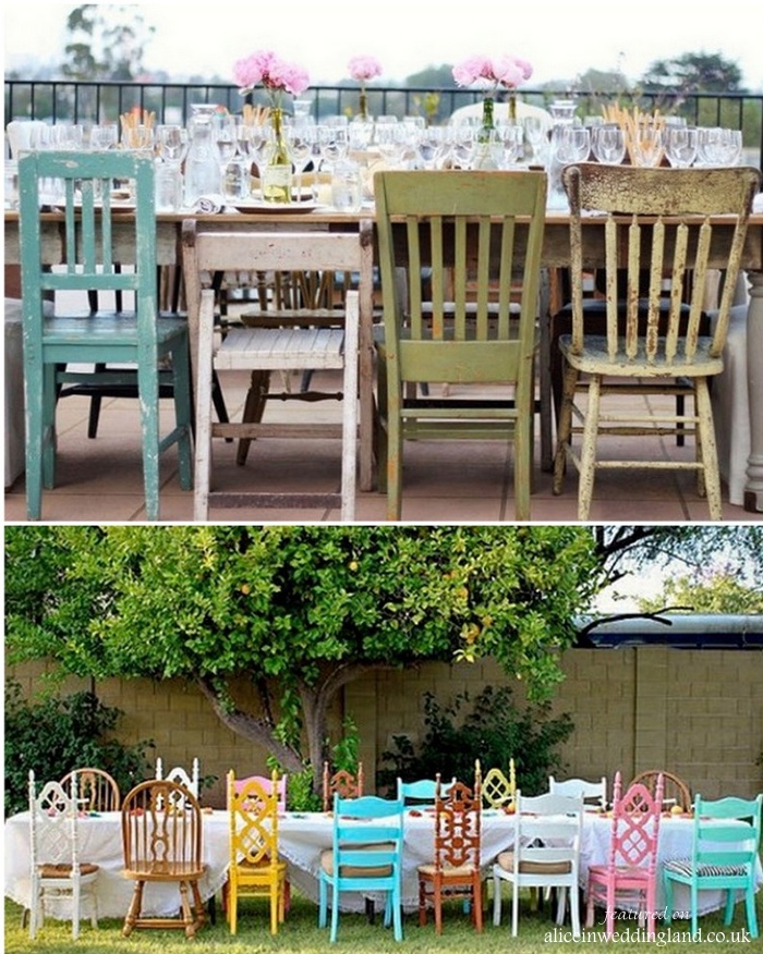 Getting creative with your wedding chairs
