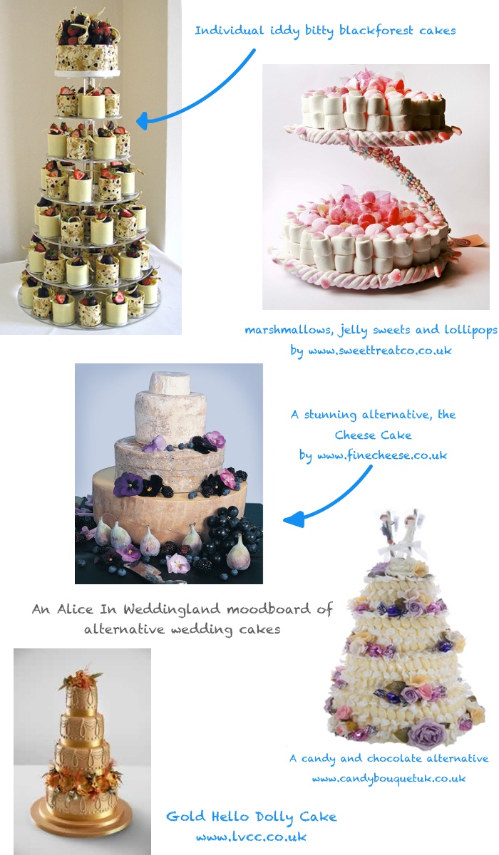 Alternative Wedding Cakes: A whimsical history and the birth of the alternative version